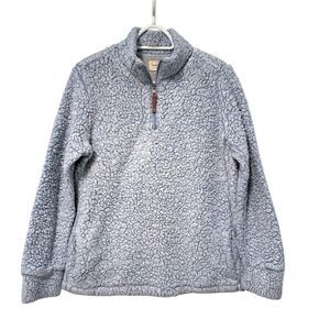 Original‎ Weatherproof Vintage 1/4 Zip Pullover Fleece Sweatshirt Blue Medium